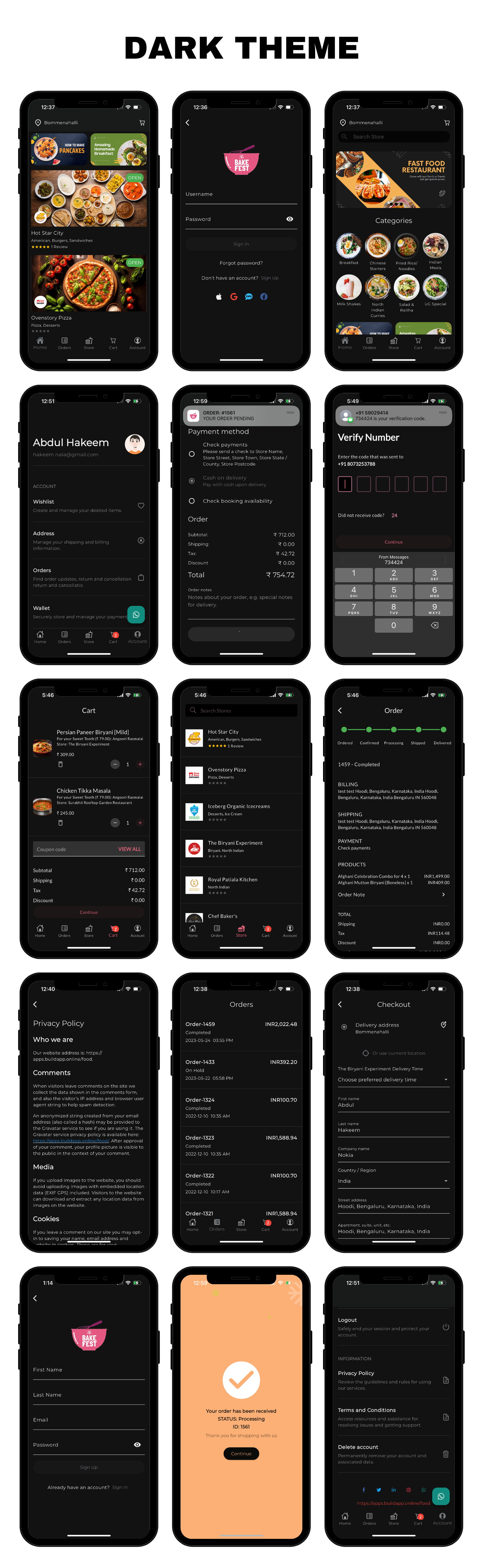 Flutter Food Delivery App for WooCommerce