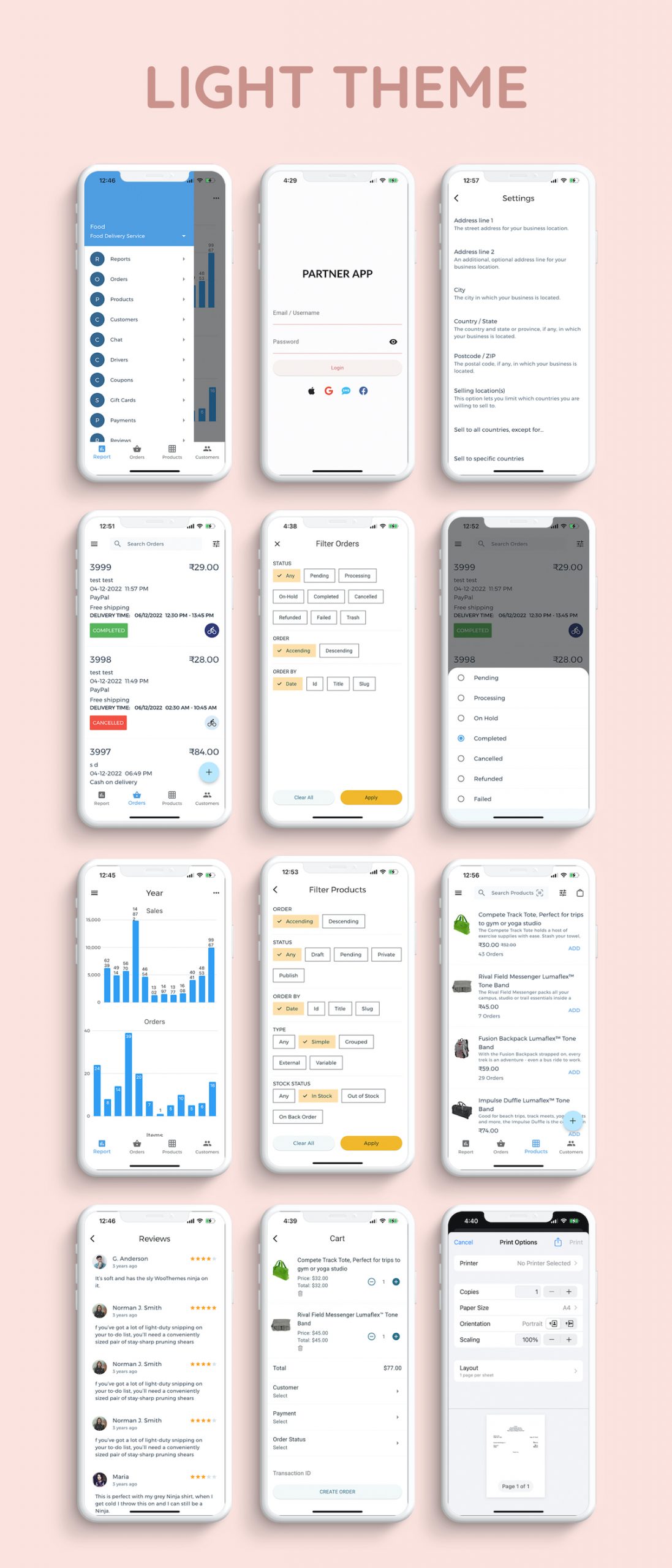 Flutter app for WooCommerce admin, vendors and delivery boys